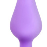 Фиолетовая анальная пробка Naughty Candy Heart Do Me Now - 8,9 см. купить в секс шопе