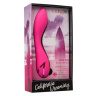 Розовый вибратор Surf City Centerfold с пульсирующим воздействием - 16 см. купить в секс шопе