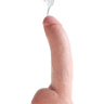 Телесный фаллоимитатор с эффектом семяизвержения Squirting Cock with Balls - 22,9 см. купить в секс шопе