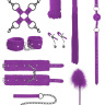 Фиолетовый игровой набор БДСМ Intermediate Bondage Kit купить в секс шопе