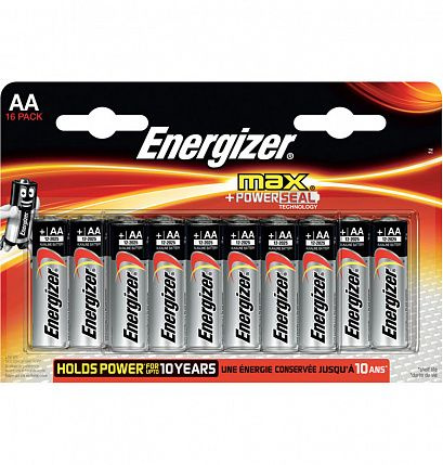 Батарейки Energizer MAX AA/LR6 1,5V - 16 шт. купить в секс шопе
