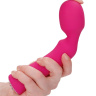 Розовый универсальный массажер Wand Pearl - 20 см. купить в секс шопе