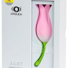 Розовый клиторальный стимулятор-тюльпан JULIET купить в секс шопе
