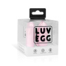 Нежно-розовое виброяйцо LUV EGG с пультом ДУ купить в секс шопе