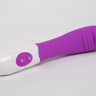 Фиолетовый силиконовый вибратор с 9 видами вибрации и пульсации - 19 см. купить в секс шопе