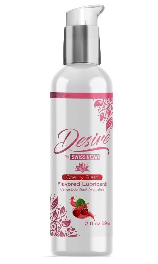 Женская смазка на водной основе с ароматом вишни Desire Flavored Lubricant Cherry Blast - 59 мл. купить в секс шопе