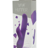 Фиолетовый вибратор с клиторальным стимулятором UNIK HUMMER - 20,7 см. купить в секс шопе
