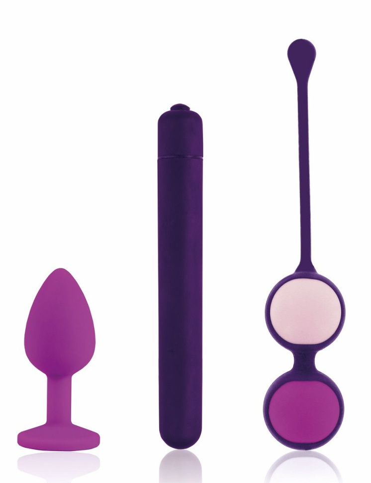 Фиолетовый вибронабор First Vibe Kit купить в секс шопе
