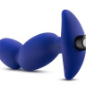 Синий анальный вибратор Force - 12,5 см. купить в секс шопе