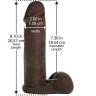 Насадка-реалистик Vac-U-Lock 8  ULTRASKYN Cock - 20,6 см. купить в секс шопе