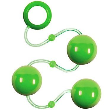 Зеленые анальные шарики Renegade Pleasure Balls купить в секс шопе