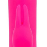 Ярко-розовый вибратор-кролик Stoss Stange - 23 см. купить в секс шопе