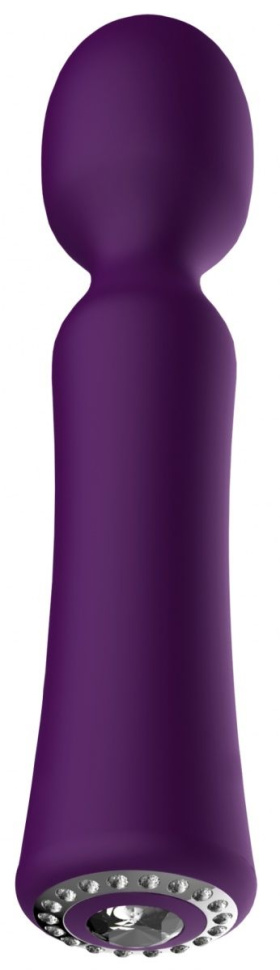 Фиолетовый универсальный массажер Wand Pearl - 20 см. купить в секс шопе