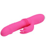 Розовый вибратор Dorothy с функцией поступательных движений - 19,7 см. купить в секс шопе