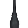 Черный силиконовый анальный душ A-toys с гладким наконечником купить в секс шопе
