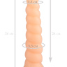 Телесная винтообразная анальная втулка - 26 см. купить в секс шопе