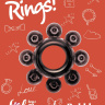 Чёрное эрекционное кольцо Rings Bubbles купить в секс шопе