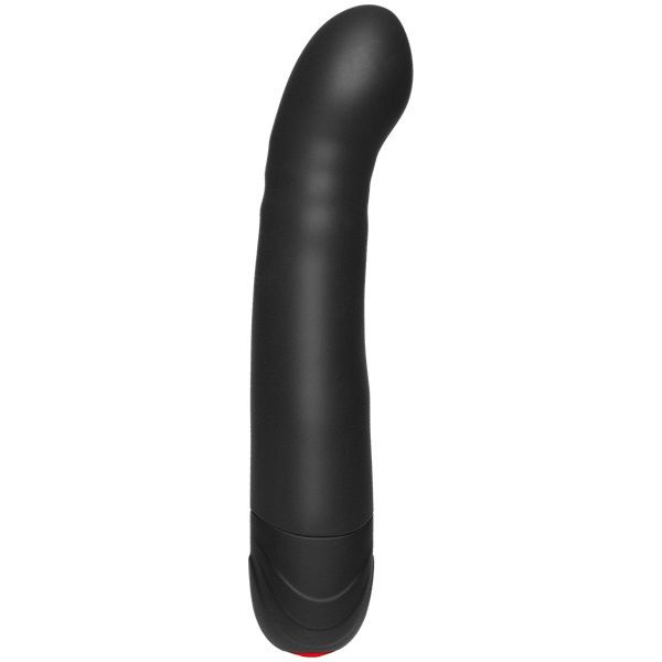 Черный вибромассажер для зоны G с подвижным кончиком The Hot Spot - 20,7 см. купить в секс шопе