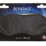 Чёрная маска на глаза BONDAGE купить в секс шопе