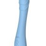 Голубой изогнутый вибратор Altas - 21 см. купить в секс шопе