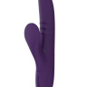 Фиолетовый вибратор с клиторальным стимулятором Nalone Peri - 23,3 см. купить в секс шопе