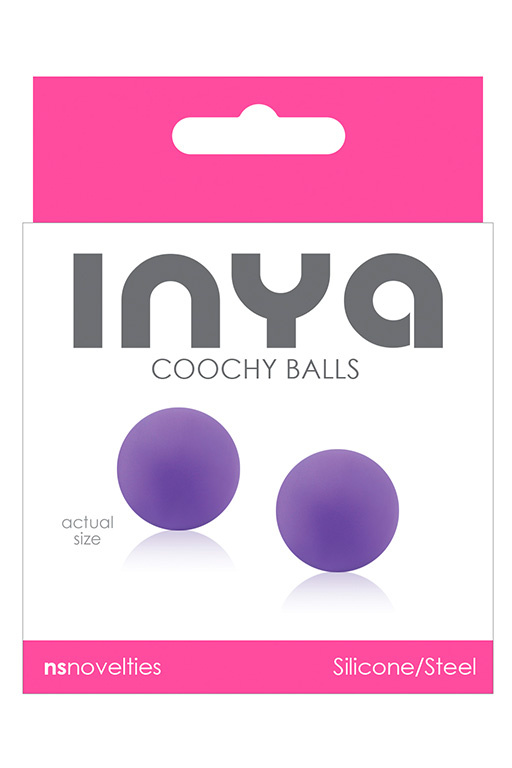 Фиолетовые вагинальные шарики без сцепки  INYA Coochy Balls Purple купить в секс шопе
