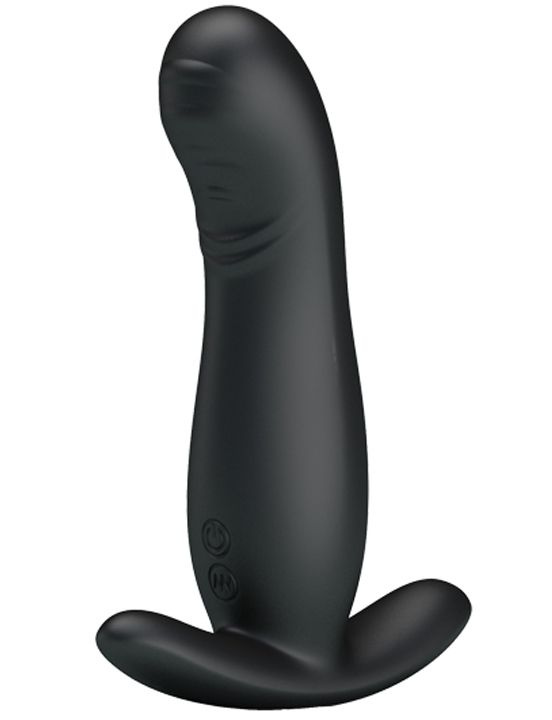 Черный вибромассажёр простаты Mr.Play - 12,7 см. купить в секс шопе
