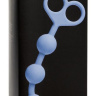 Голубая анальная цепочка Orgasm Beads - 33,5 см. купить в секс шопе