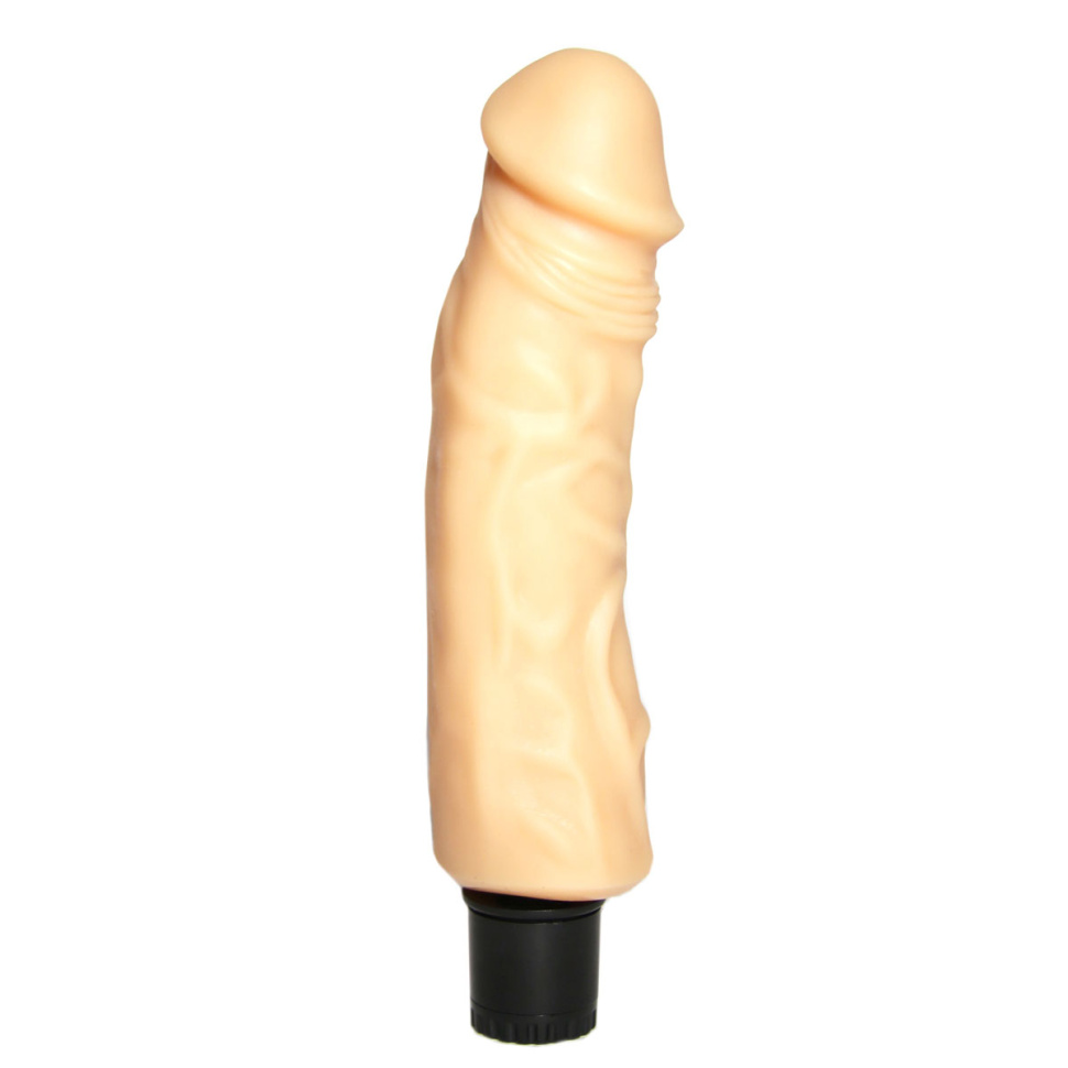 Вибромассажер №18 реалистичной формы - 18,5 см. купить в секс шопе
