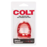 Красное эрекционное кольцо с подхватом COLT Snug Tugger купить в секс шопе
