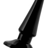 Черная анальная втулка ToyFa - 10,5 см. купить в секс шопе