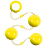 Желтые анальные шарики Renegade Pleasure Balls купить в секс шопе