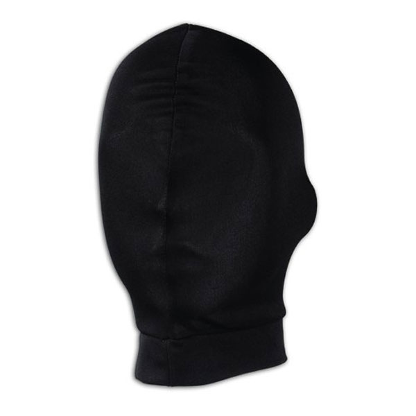 Черная глухая маска на голову купить в секс шопе