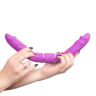 Фиолетовый двусторонний вибратор Nixon - 35 см. купить в секс шопе