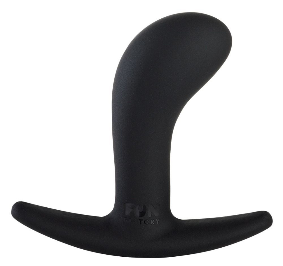 Черный анальный стимулятор Bootie S - 7,5 см. купить в секс шопе