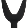 Черная анальная пробка-эспандер Split 2 - 12,7 см. купить в секс шопе