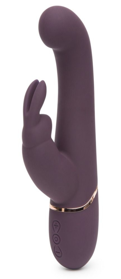 Фиолетовый вибратор Come to Bed Rechargeable Slimline G-Spot Rabbit Vibrator - 22,2 см. купить в секс шопе