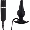 Черная вибровтулка Dash Butt Plug With Mini Controller III - 9 см. купить в секс шопе