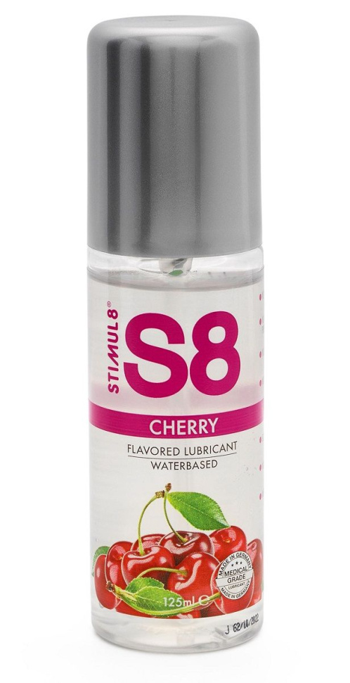 Смазка на водной основе S8 Flavored Lube со вкусом вишни - 125 мл. купить в секс шопе