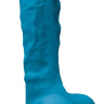 Голубой фаллоимитатор на присоске 7 Dildo - 22,3 см. купить в секс шопе