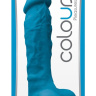 Голубой фаллоимитатор на присоске 7 Dildo - 22,3 см. купить в секс шопе