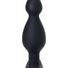 Черная анальная пробка с ограничителем - 11,5 см. купить в секс шопе