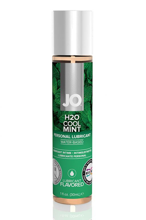 Лубрикант на водной основе с ароматом мяты JO Flavored Cool Mint - 30 мл. купить в секс шопе