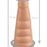 Телесная анальная втулка с шипиками - 21 см. купить в секс шопе