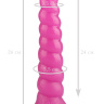 Розовая винтообразная анальная втулка - 26 см. купить в секс шопе