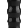 Черная анальная втулка с круглым кончиком - 23 см. купить в секс шопе