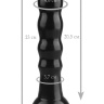 Черная анальная втулка с круглым кончиком - 23 см. купить в секс шопе