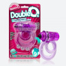 Фиолетовое двойное виброкольцо со стимулятором клитора Doubleo 6 купить в секс шопе