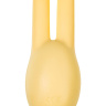 Желтый клиторальный стимулятор с ушками Mr. Bunny купить в секс шопе