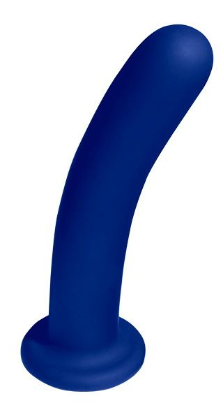 Синий гладкий фаллоимитатор-насадка Pogo - 15,5 см. купить в секс шопе